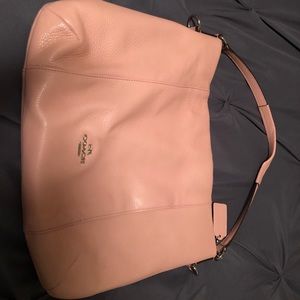 Coach purse in nude